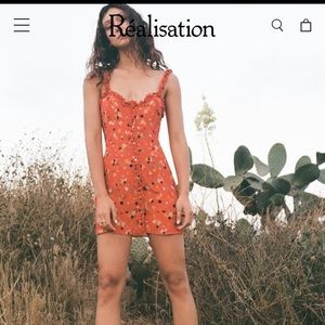 Realisation The Julia Mini Dress - Rouge Fleur